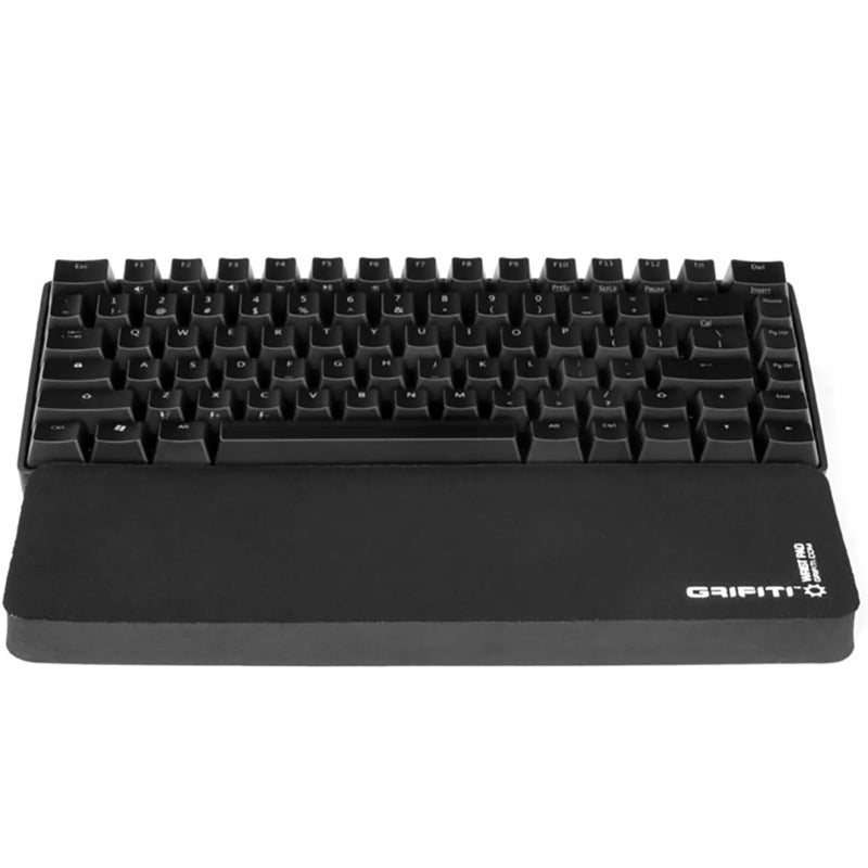 GRIFITI Fat Wrist Pad 14 X 4 X 0.75 Inch Computer Keyboard Rest Support for Tenkeyless Ergonomic Gaming Wrists Rests Pads - Desk Keyboards Resting Accessories for Carpal Tunnel (Black Nylon) - Image 1
